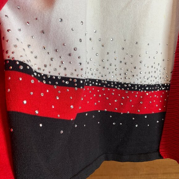 STUNNING ALFRED DUNNER ONE PIECE SWEATER SET, MEDIUM, PERFECT FOR VALENTINES DAY - Picture 4 of 4